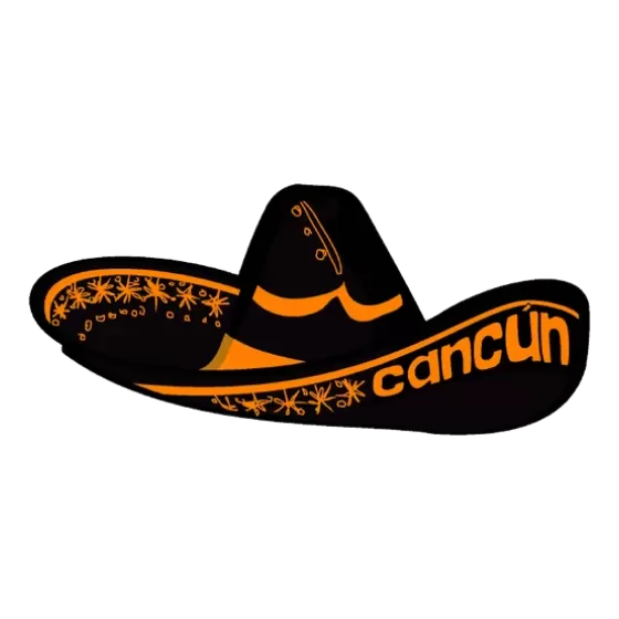 Sticker sombrero Canc&uacute;n